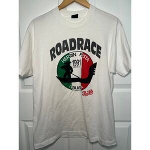 Screen Stars Best Vintage 1991 Roadrace Herrin Festa‎ T-Shirt XL
